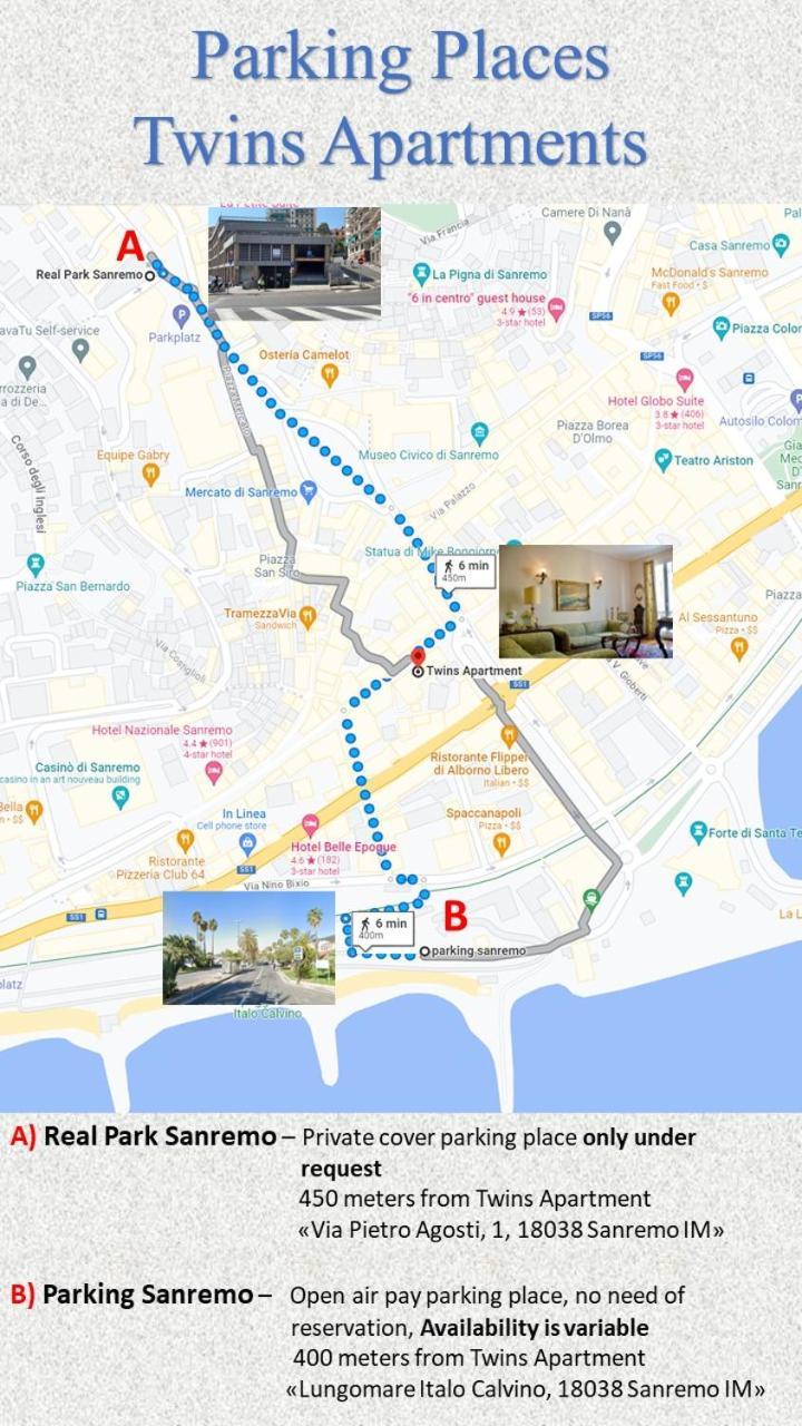 Twins Apartments 圣雷默 外观 照片